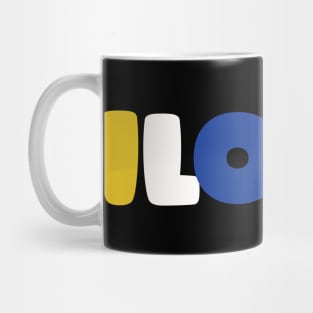 Iloilo City Philippines in Filippino Flag Colors Mug